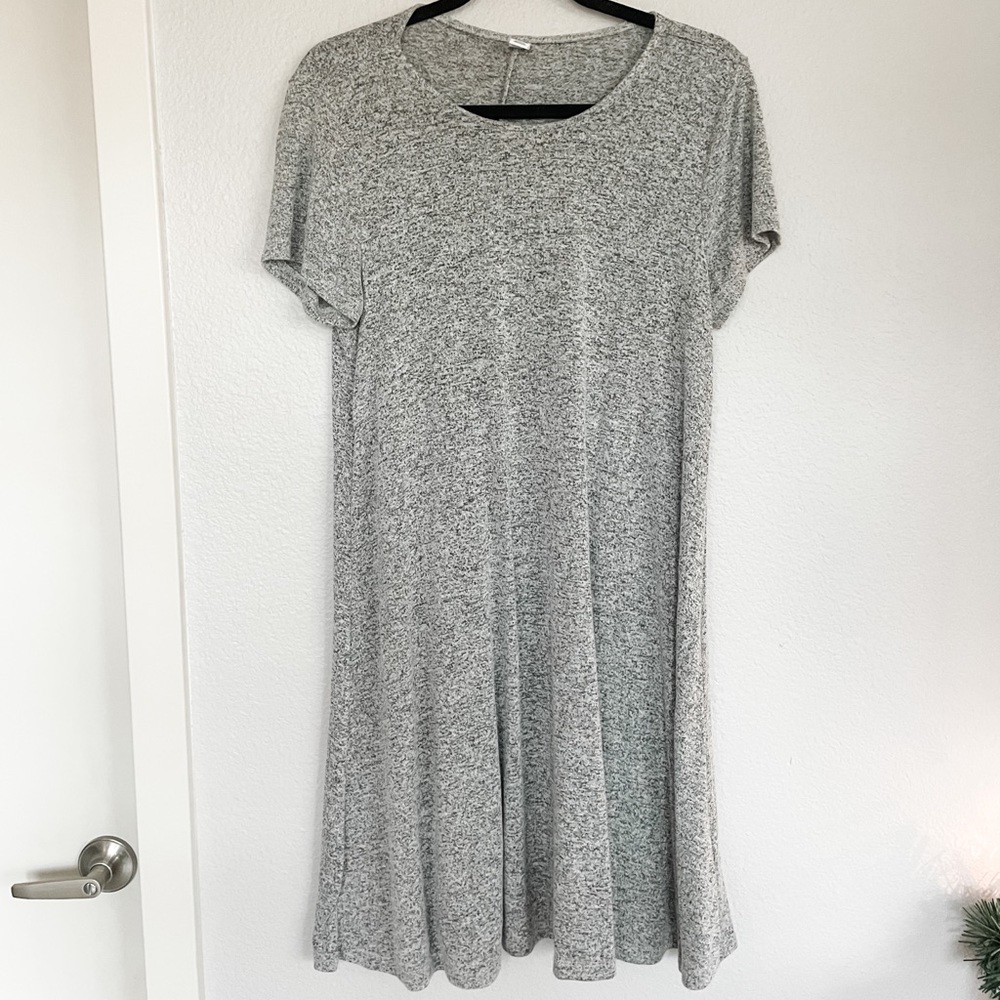 Heather gray tshirt dress
